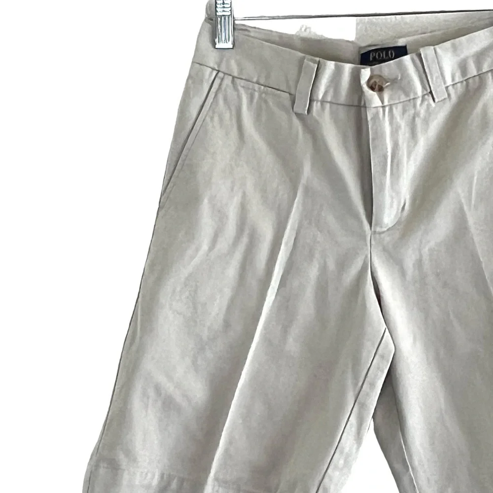Polo Ralph Lauren | Flat front khaki uniform preppy shorts size 12